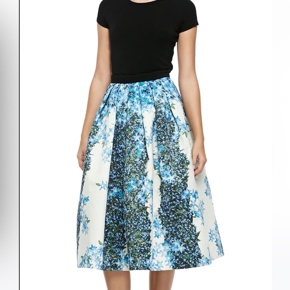 Tibi Dresses & Skirts - 💙Tibi 100% Silk Sidewalk Floral Midi Skirt, brand new with tags